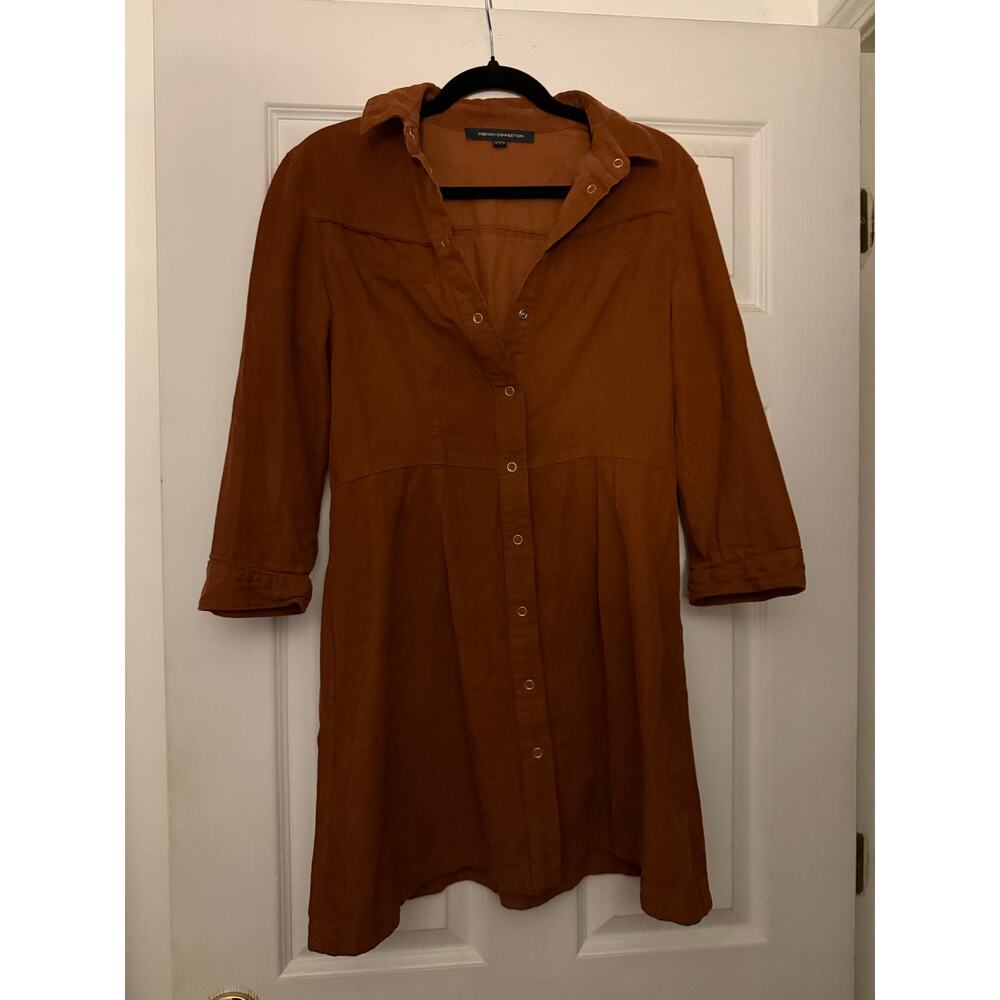 Brown Dress By French Connection Size 8